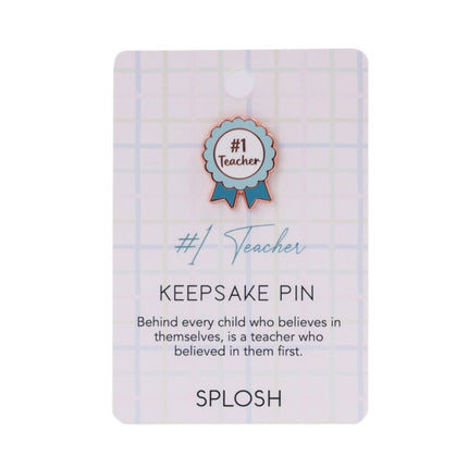 #1 Teacher Keepsake Pin