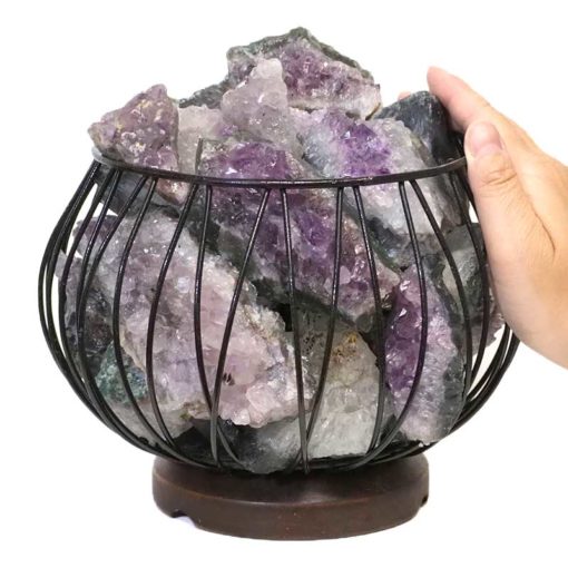 Amethyst Crystal Lamp – LED