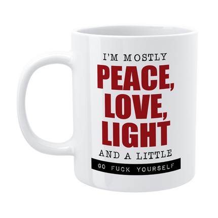 I am mostly - Funny Work Mug