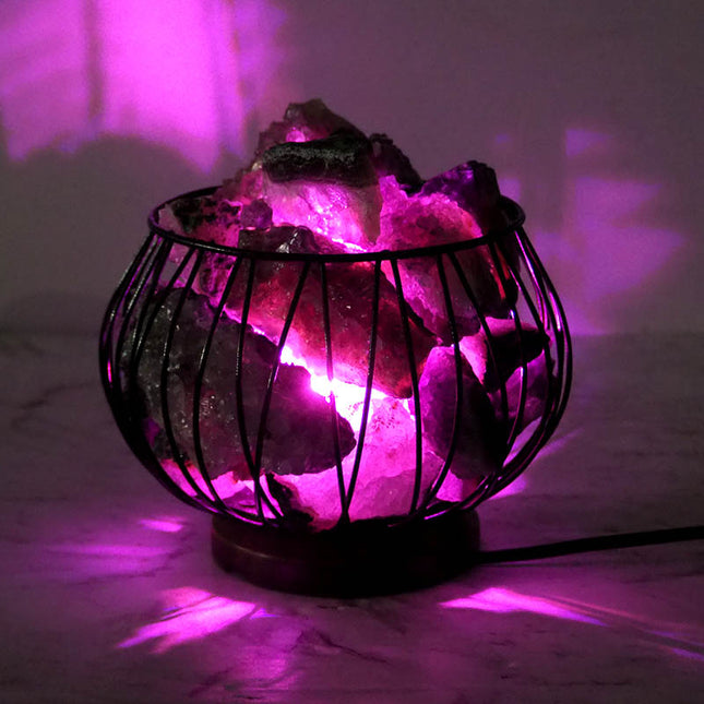 Amethyst Crystal Lamp – LED