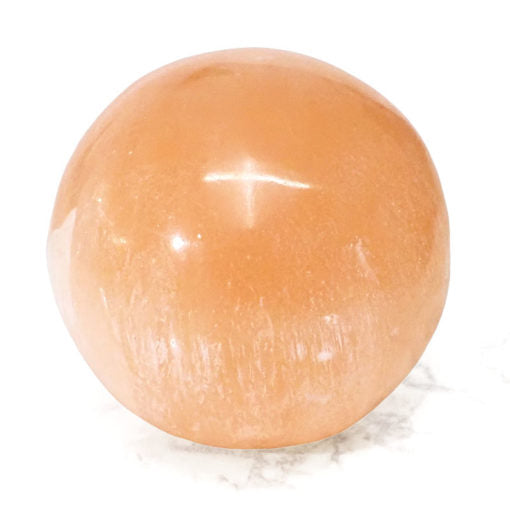 Orange Selenite Sphere 8cm