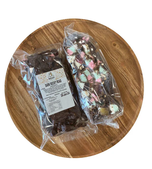 Dark Choc Rocky Road - 1kg Slab Share Pack