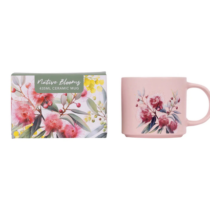 Native Blooms Red Floral Mug