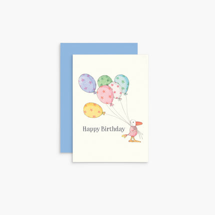 Balloons - Twigseeds Mini Happy Birthday Card