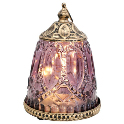 Lantern Led Vintage Plum