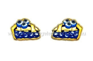 Blueberry Pie Stud Earrings