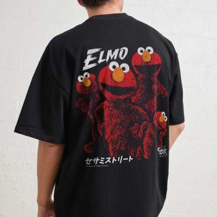 Tokyo Elmo Front and Back Oversized Tee