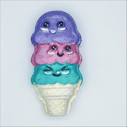 Rainbow Icecream Bath Bomb – Cotton Candy Scent