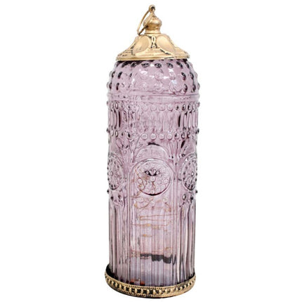 Lantern Led Baroque Plum