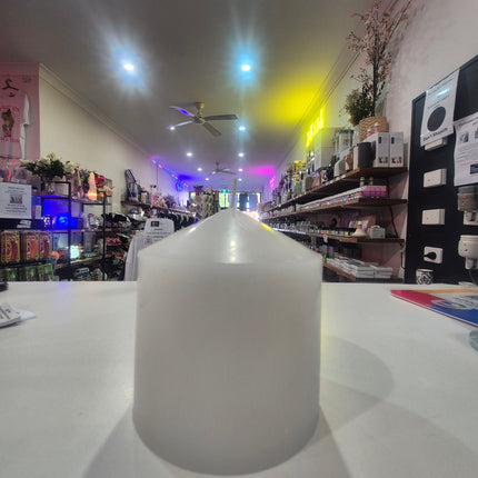 Dome Pillar Event Candle 48 HRS White (5x15cmH)
