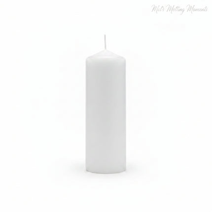 Dome Pillar Event Candle 48 HRS White (5x15cmH)