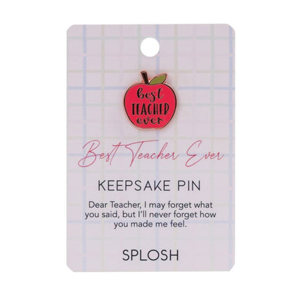 Best Teacher Keepsake Pin