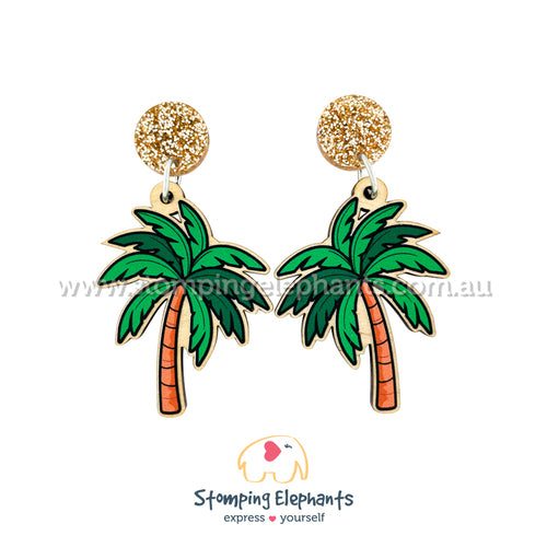 Palm Tree Earrings