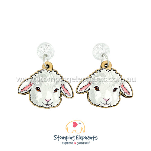 The Lamb Face Earrings