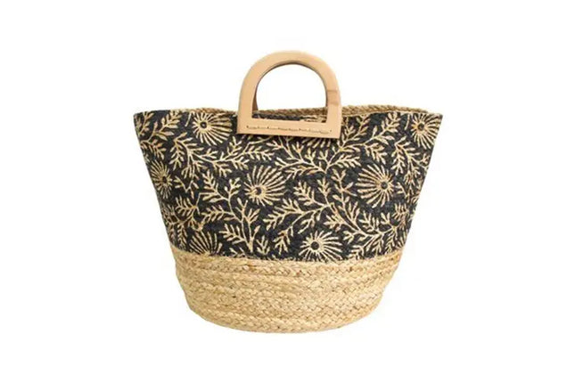 Zoe Jute Shopper Bag 50cm Jute Ladies/Women's Carry Handbag w/Handle