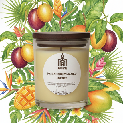 Passionfruit Mango Sorbet - Large 80 Hour Pure Soy Candle