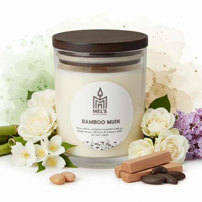 Bamboo Musk - Large 80 Hour Pure Soy Candle