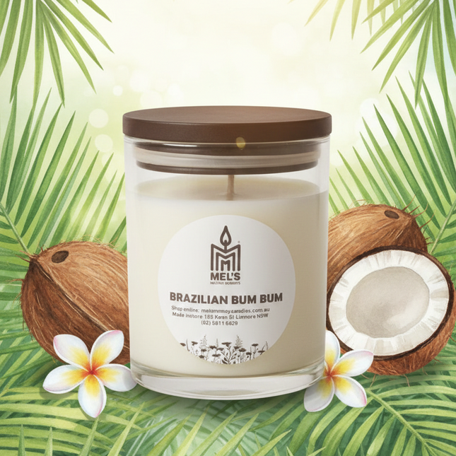 Brazilian Bum Bum Type - Large 80 Hour Pure Soy Candle