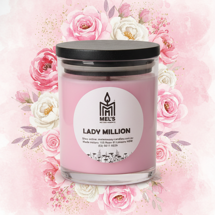 Lady Million - Large 80 Hour Pure Soy Candle