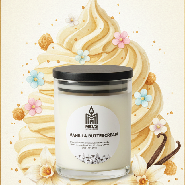 Vanilla Buttercream - Large 80 Hour Pure Soy Candle