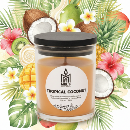 Tropical Coconut - Large 80 Hour Pure Soy Candle