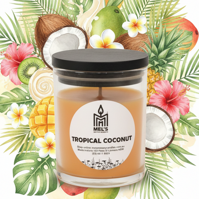Tropical Coconut - Large 80 Hour Pure Soy Candle