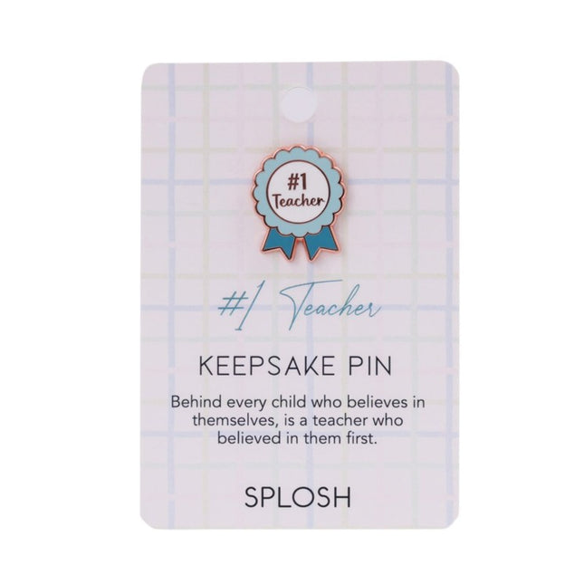 #1 Teacher Keepsake Pin