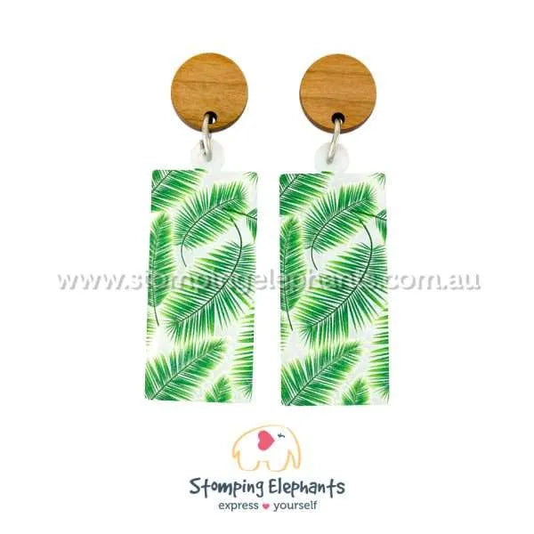 Palm fron Earrings
