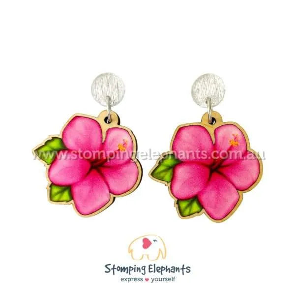Hibiscus Earrings