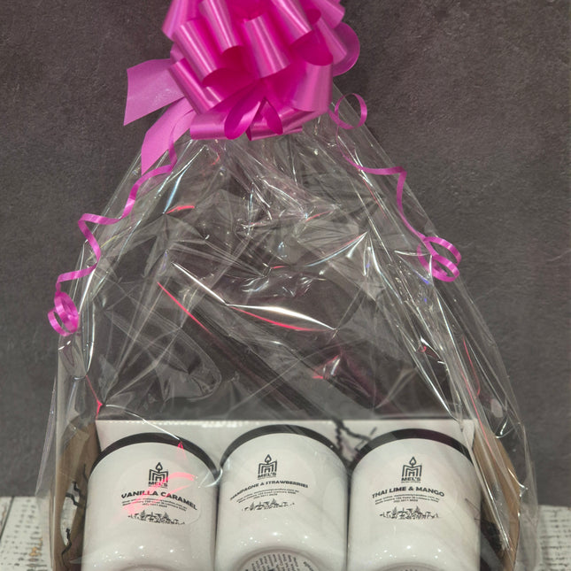 Gift Pamper Hampers - 3 Large Candles