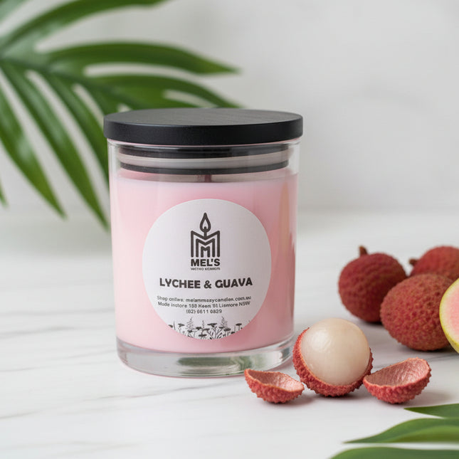 Lychee & Guava Sorbet - Large 80 Hour Pure Soy Candle