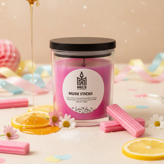 Musk Sticks - Large 80 Hour Pure Soy Candle