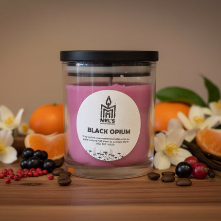 Black Opium - Large 80 Hour Pure Soy Candle
