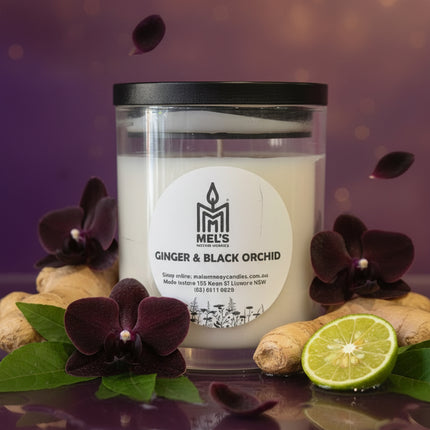 Ginger & Black Orchid - Large 80 Hour Pure Soy Candle