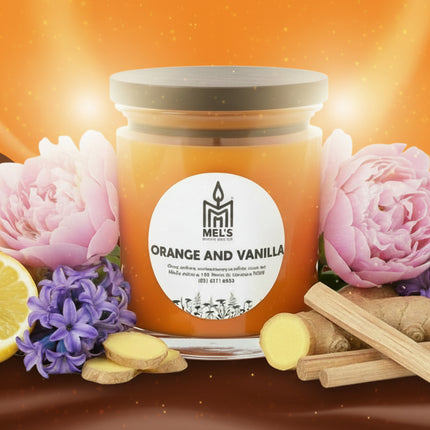 Orange and Vanilla (JAFFAS) - Large 80 Hour Pure Soy Candle