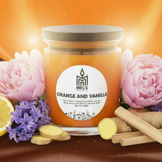 Orange and Vanilla (JAFFAS) - Large 80 Hour Pure Soy Candle