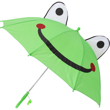 Umbrella Froggy 70cm Diameter - SAFETY WISTLE on handle.