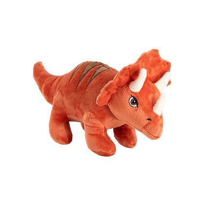 Tank Triceratops Dinosaur Plush Toy Orange (33x20cmHT)0Mths+