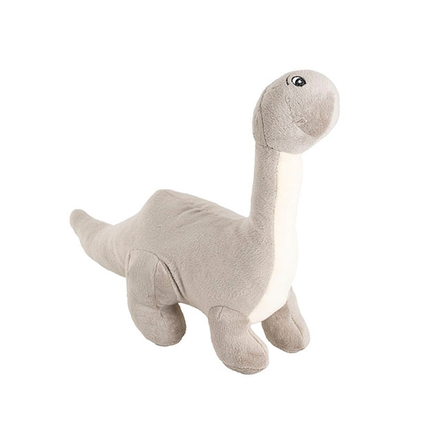 Bash Brontosaurus Dinosaur Plush Toy Grey (33x28cmHT) 0Mths+