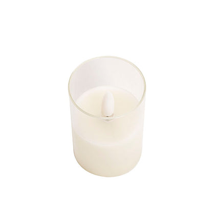 LED Glass Trueflame Flickering Votive Candle White 5 x 7.5cm