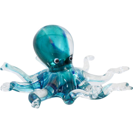 Glass Octopus Teal - Paperweight 15cm
