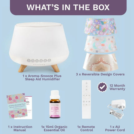 Aroma-Snooze Plus- 8 in 1 Humidifier Kit + 3 Covers