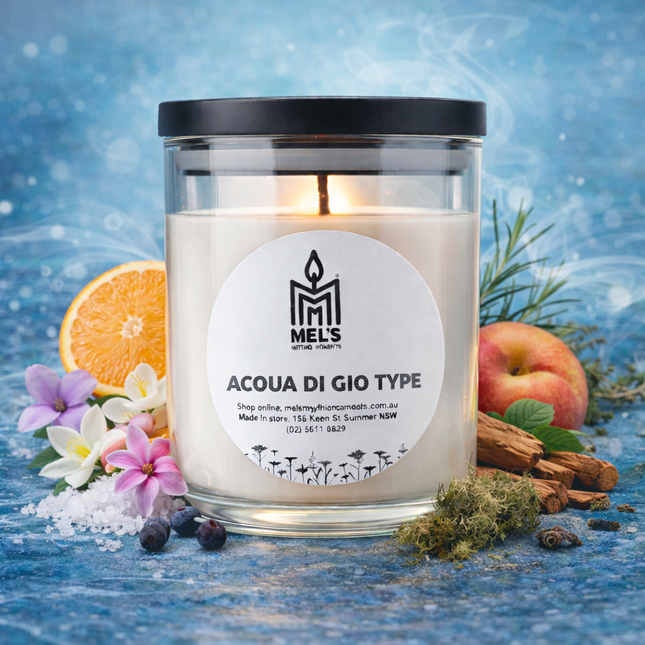 Acqua Di Gio Type - Large 80 Hour Pure Soy Candle