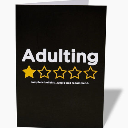 Adulting Greeting Card