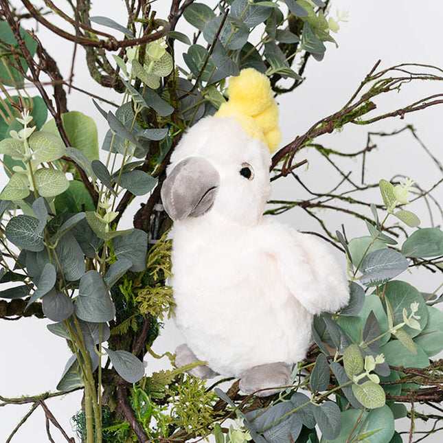 Cockatoo Gabby Plush Soft Toy White (27cm.HT)