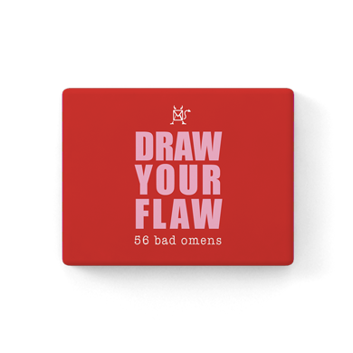 BLUNT AF DRAW YOUR FLAW ORACLE CARDS - RED