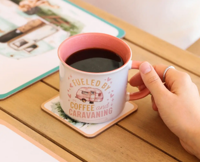 Caravan Fuelled By Coffee Mug