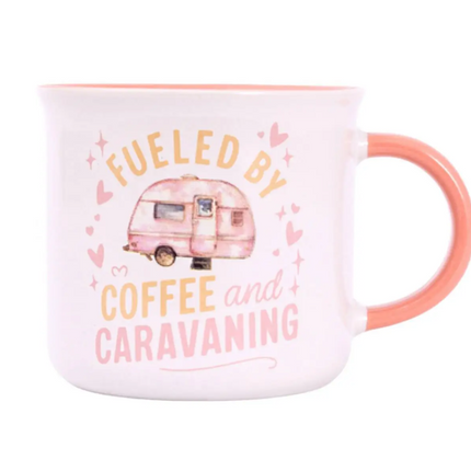 Caravan Fuelled By Coffee Mug