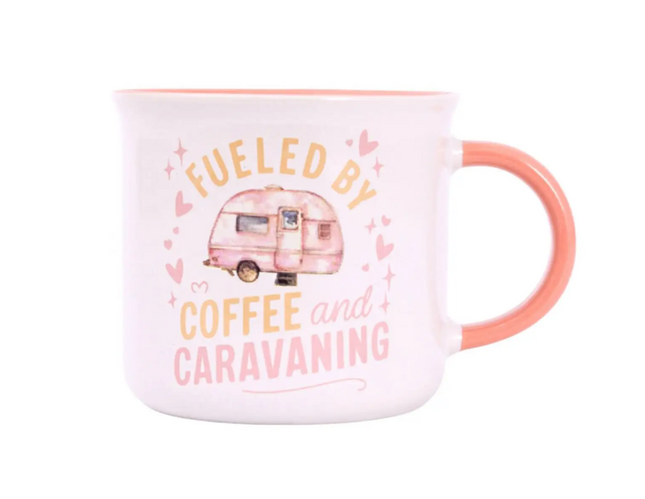 Caravan Fuelled By Coffee Mug