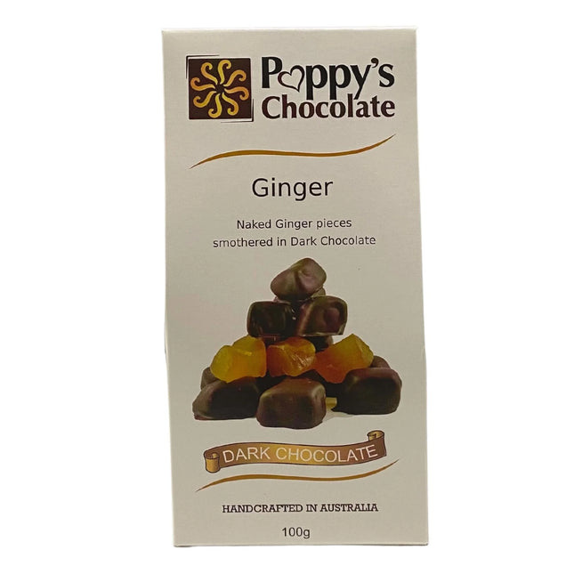 Dark Chocolate Coated Ginger 100g - GLUTEN FREE